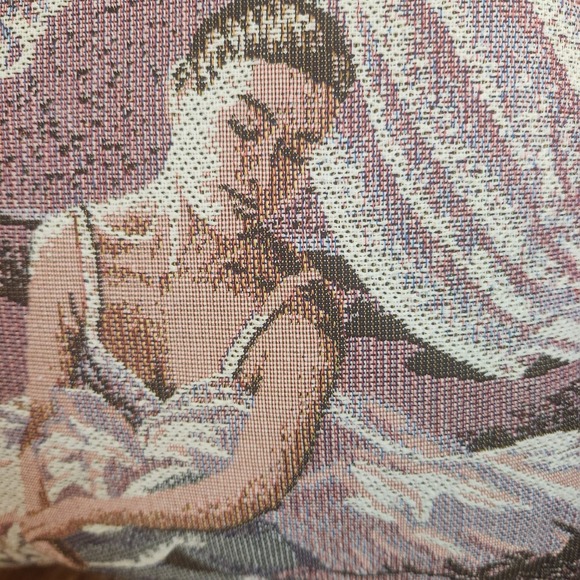 Goodwin Weavers Ballerina Tapestry Pillow Pink 15x15 Dance Ballet Classical - Picture 4 of 9